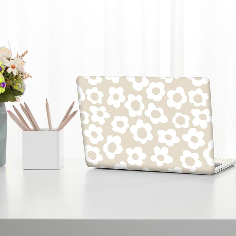 Lauspuck Laptop Skin Sticker Decal, Apricot Flower 13" 13.3" 14" 15" 15.4" 15.6 inch Laptop Netbook PC Notebook Universal Vinyl Reusable Skin Sticker Cover Art Case Protector - Image 4